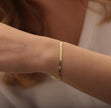 Sleek Snake Chain Bracelet – Minimalist Adjustable Gold Jewelry for Her