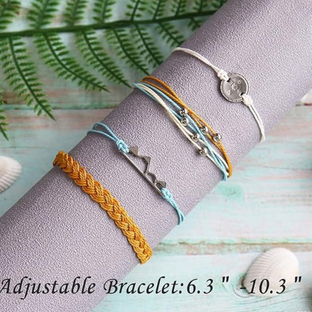 Adjustable Coastal Boho Bracelets – Minimalist Summer Beach Jewelry