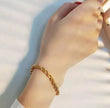Minimalist Rope Chain Bracelet – Everyday Gold-Tone Stainless Steel Jewelry