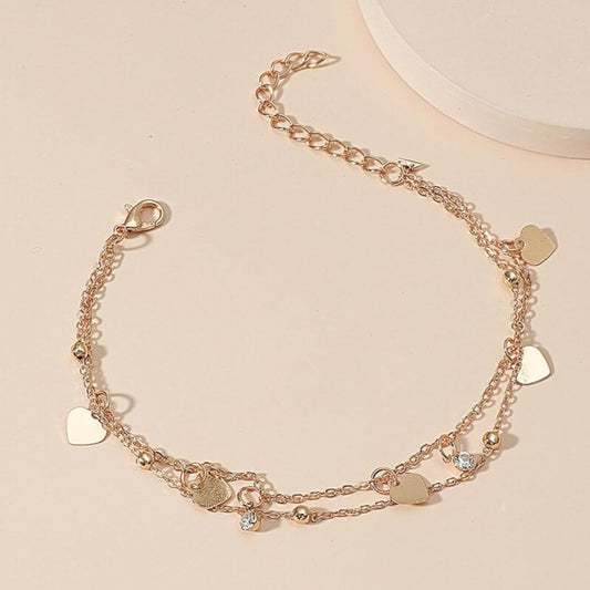 Hear Ankle Bracelet