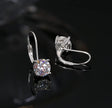Luxury 2.0 Carat Cubic Zirconia Earrings – Solid 14K White Gold
