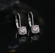 Luxury 2.0 Carat Cubic Zirconia Earrings – Solid 14K White Gold