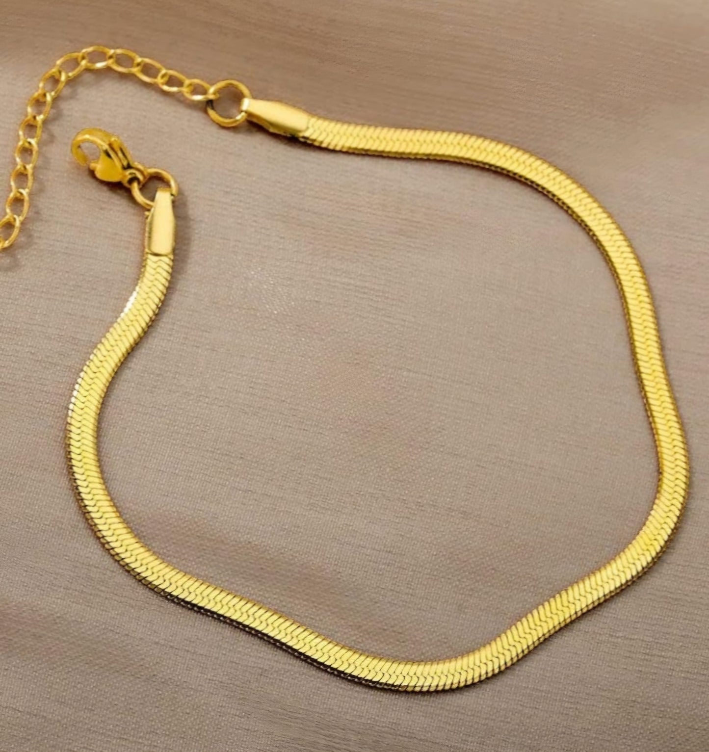 Flat Snake Chain Bracelet