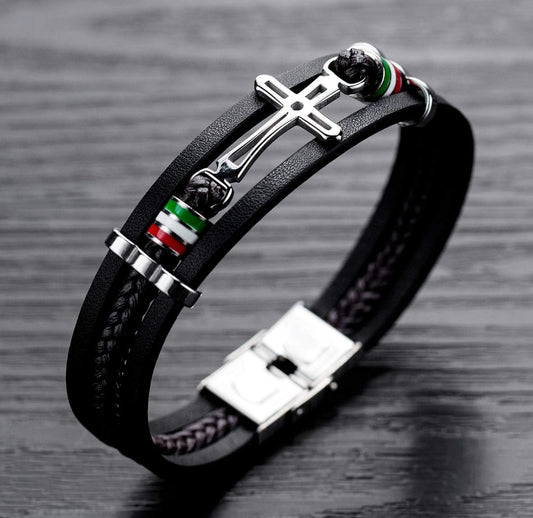 Vintage Multilayer Woven Leather Bracelet
