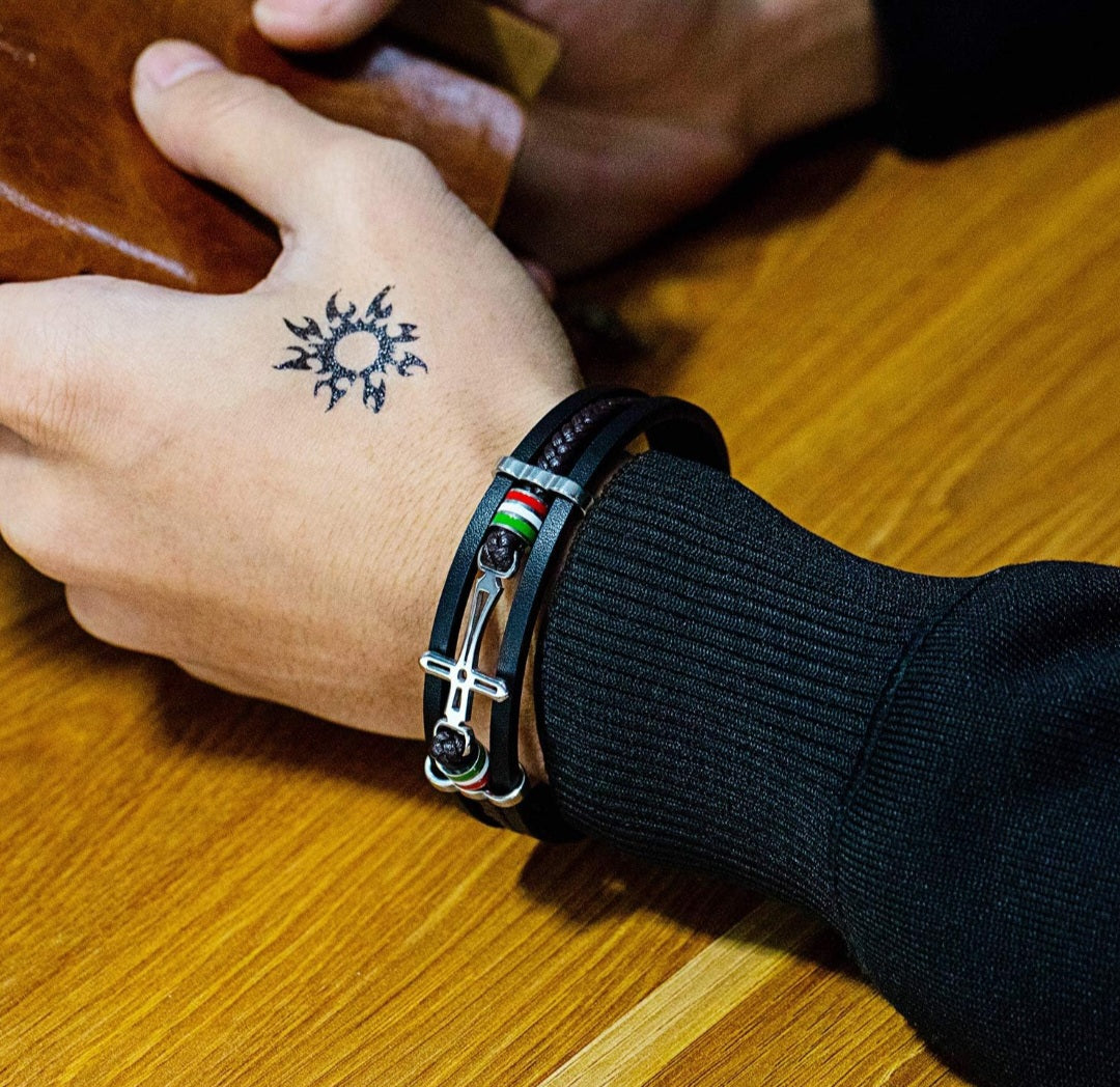 Vintage Multilayer Woven Leather Bracelet