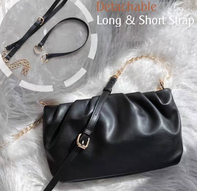 Chic Vegan Leather Hobo Shoulder Bag