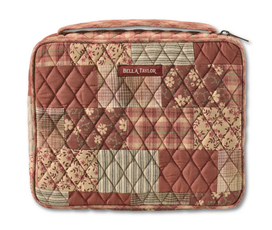 Bella Taylor Quilted Cotton Bible Cover - 25.4 x 20.3 cm