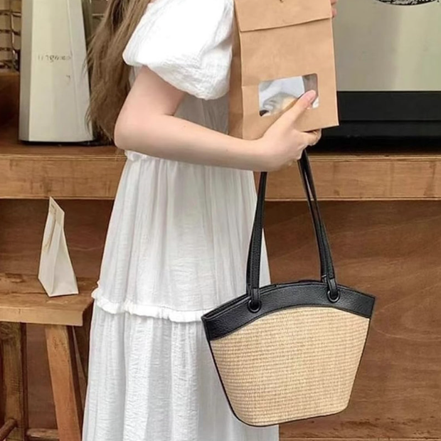 Tote Bag French Retro Shoulder Bag