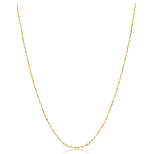 10K Yellow Gold Chain 1 mm