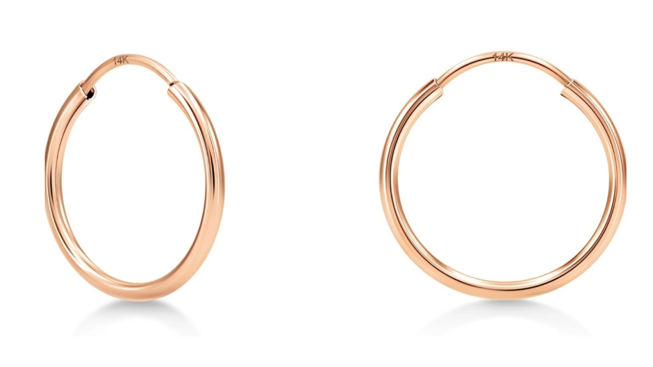 14K Solid Gold 9mm Piercing Ring – Hypoallergenic Fine Body Jewelry