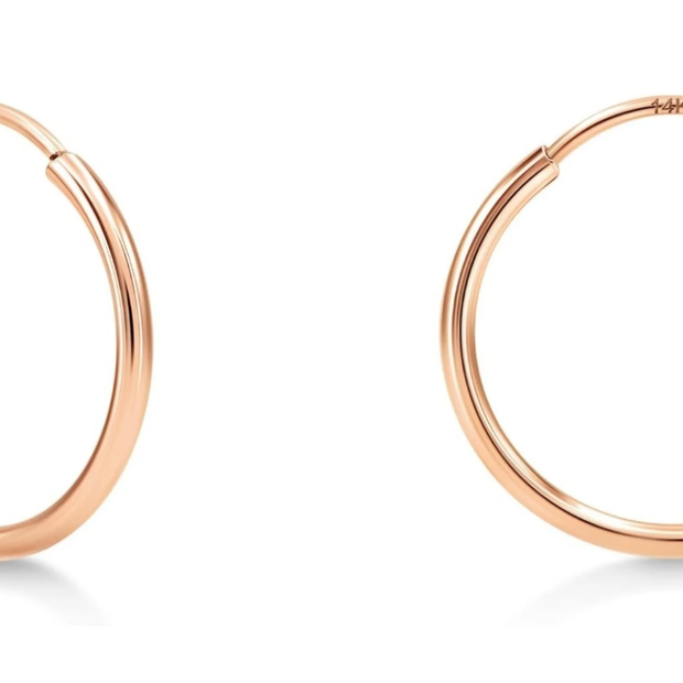 14K Solid Gold 9mm Piercing Ring – Hypoallergenic Fine Body Jewelry