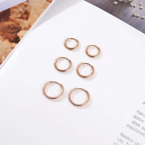 14K Solid Gold 9mm Piercing Ring – Hypoallergenic Fine Body Jewelry