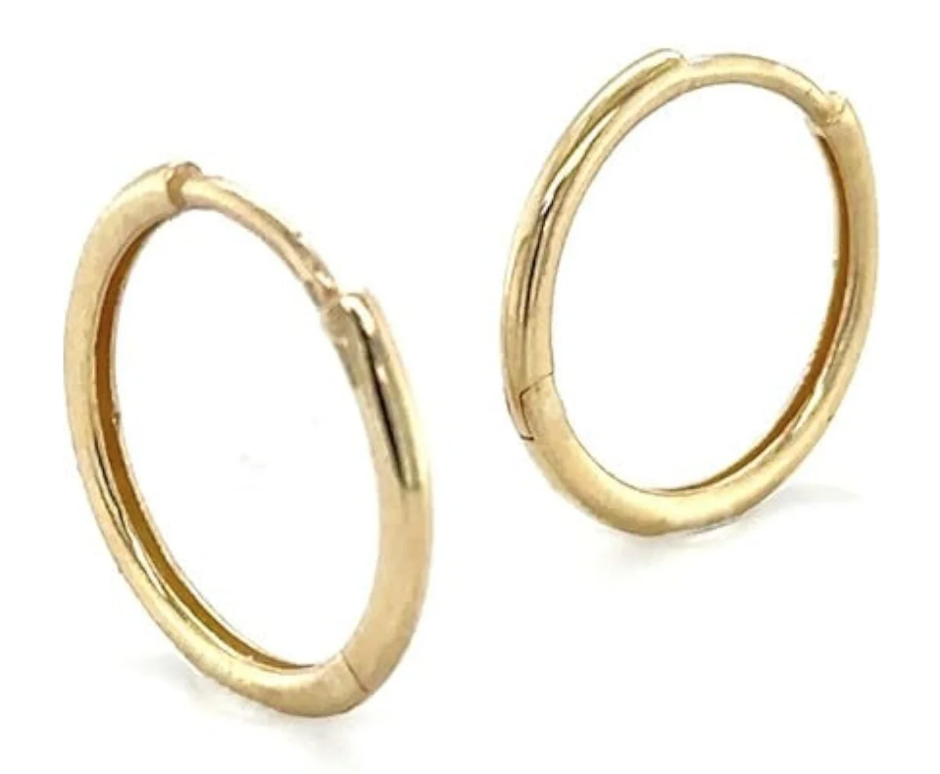 14K Solid Gold 9mm Piercing Ring – Hypoallergenic Fine Body Jewelry