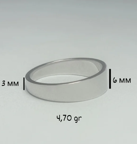 14K White Gold Ring