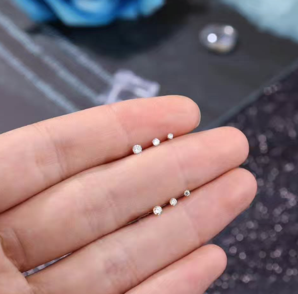 925 Silver Nose & Cartilage Piercing Stud Set – Silver & Gold 3-Piece Pack