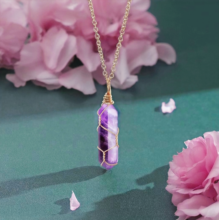 Amethyst Crystal Neklace