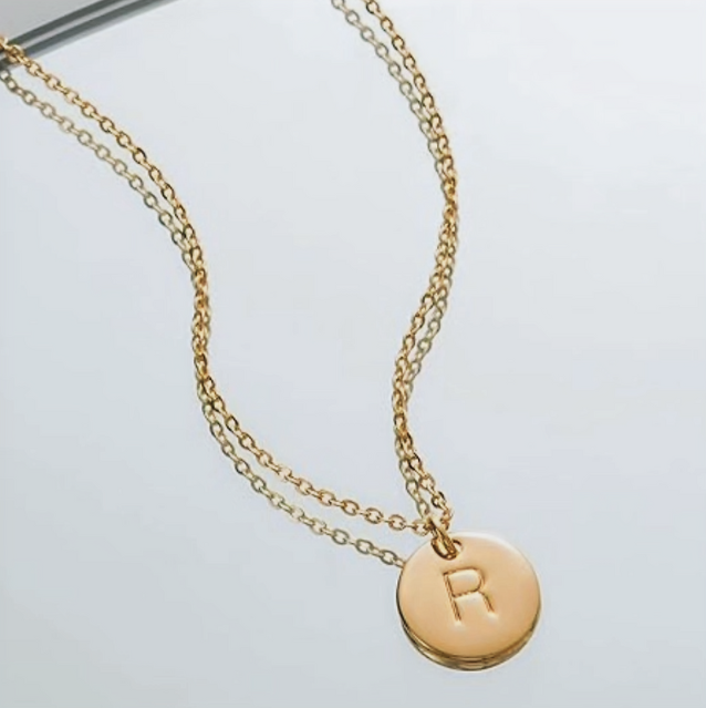 "R" Stainless Steel Necklace