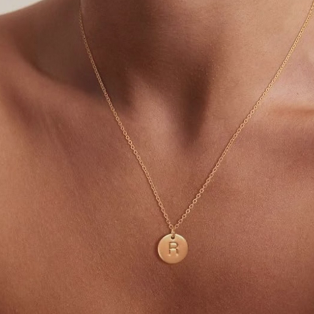 "R" Stainless Steel Necklace