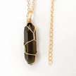 Elegant 18-Inch Reiki Quartz Pendant – Stainless Steel Chain