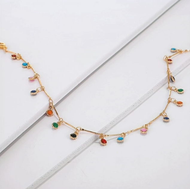 Bead Crystal Pendant Necklace