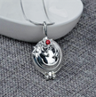 Mystical Vervain Charm – 17-Inch Stainless Steel Necklace
