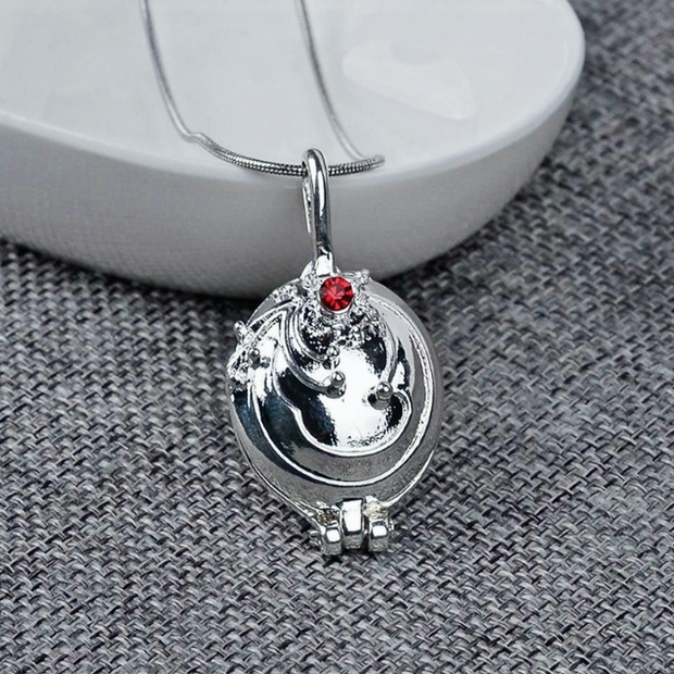 Mystical Vervain Charm – 17-Inch Stainless Steel Necklace