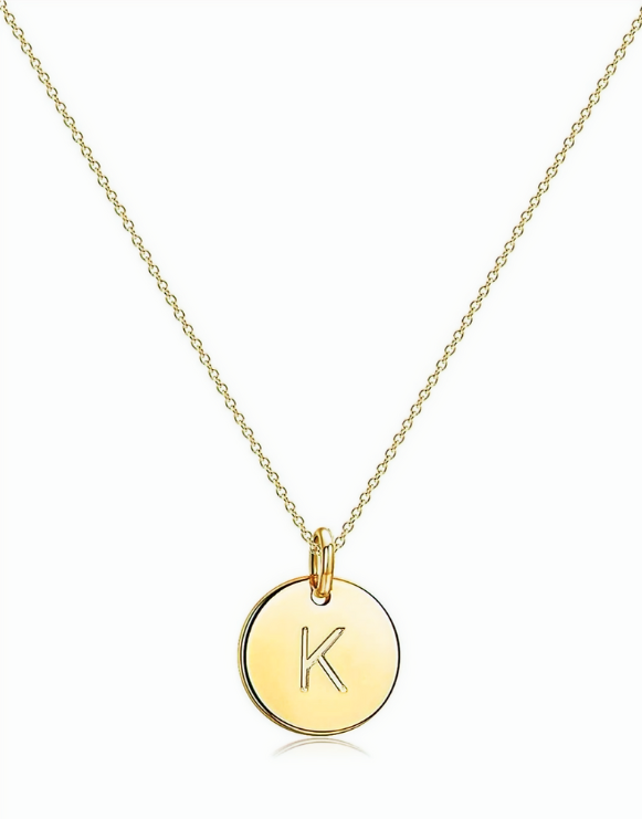 "K" Pendant Necklace