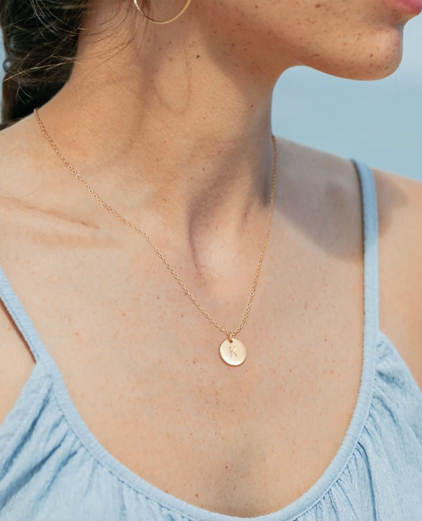 "K" Pendant Necklace