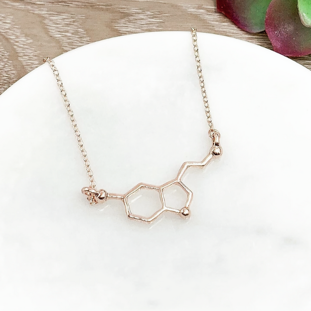 20" Molecule Pendant Necklace – Minimalist Science Jewelry
