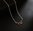 Rose Gold-Tone Molecule Pendant Necklace – Minimalist Science Jewelry
