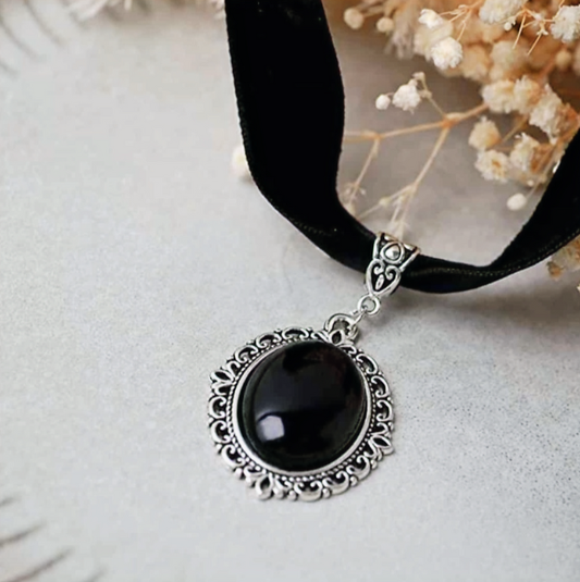 Black Velvet Victorian Choker