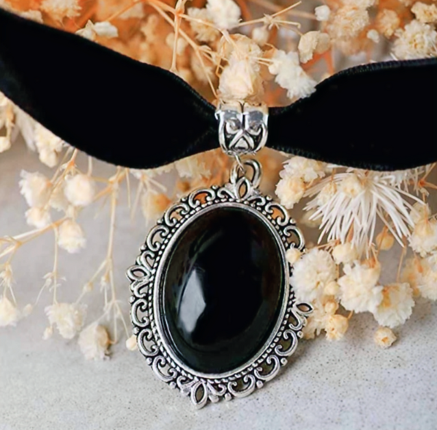 Black Velvet Victorian Choker