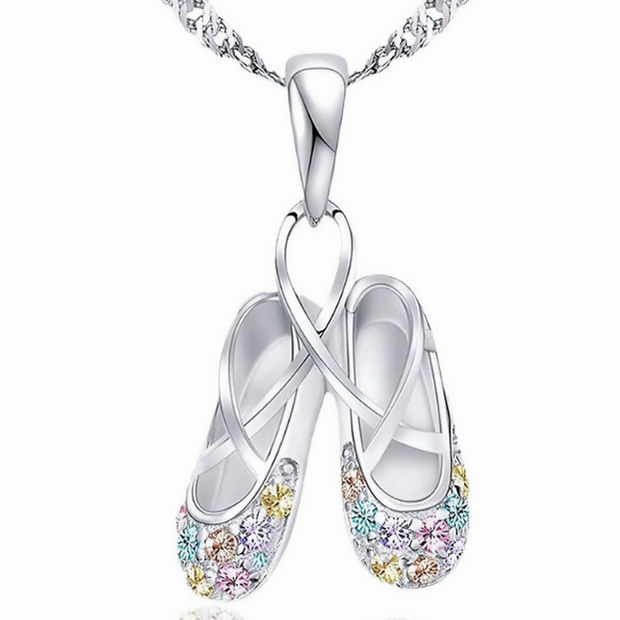 20" Ballerina Pendant Necklace – Elegant Dancer Jewelry