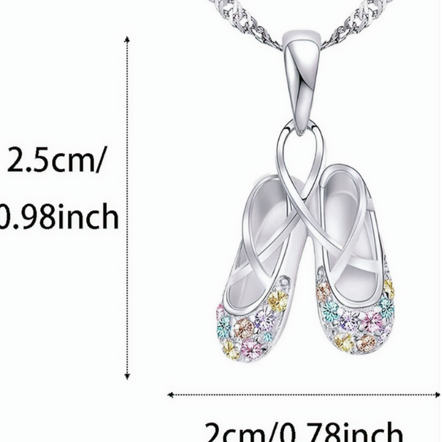 20" Ballerina Pendant Necklace – Elegant Dancer Jewelry