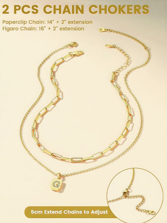18K Gold Plated Stainless Steel Necklace