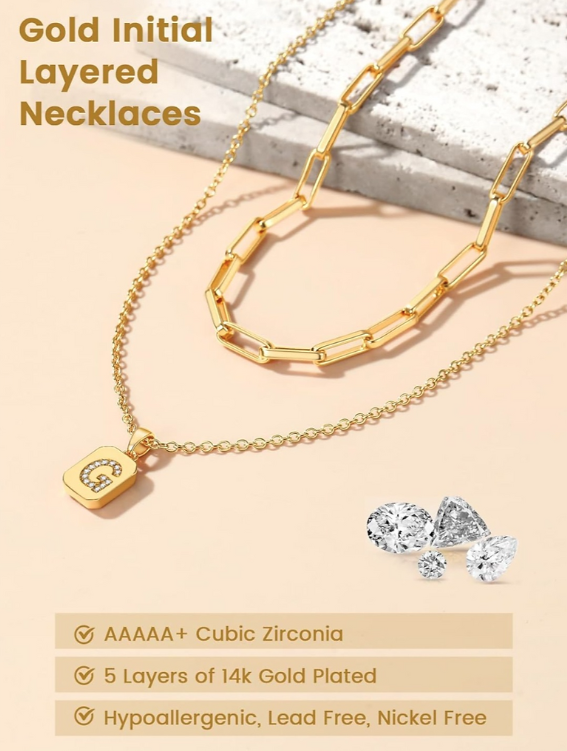 18K Gold Plated Stainless Steel Necklace