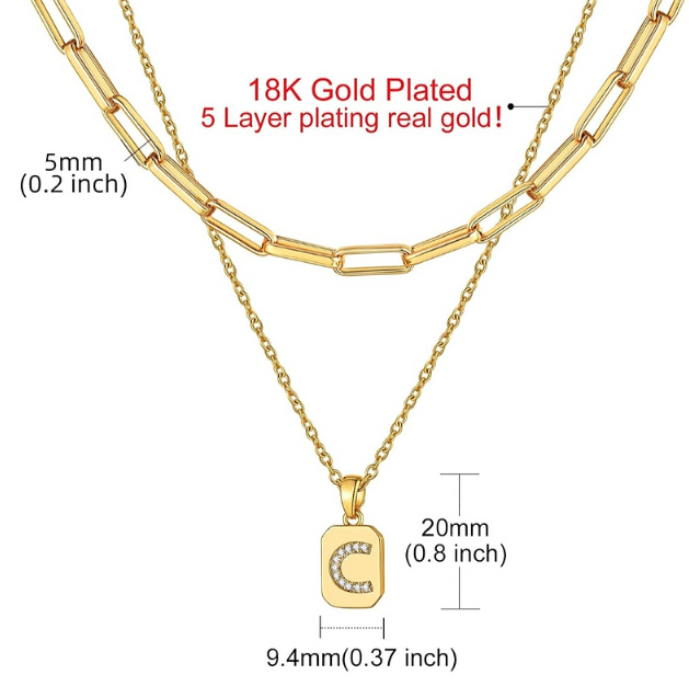 18K Gold Plated Stainless Steel Necklace