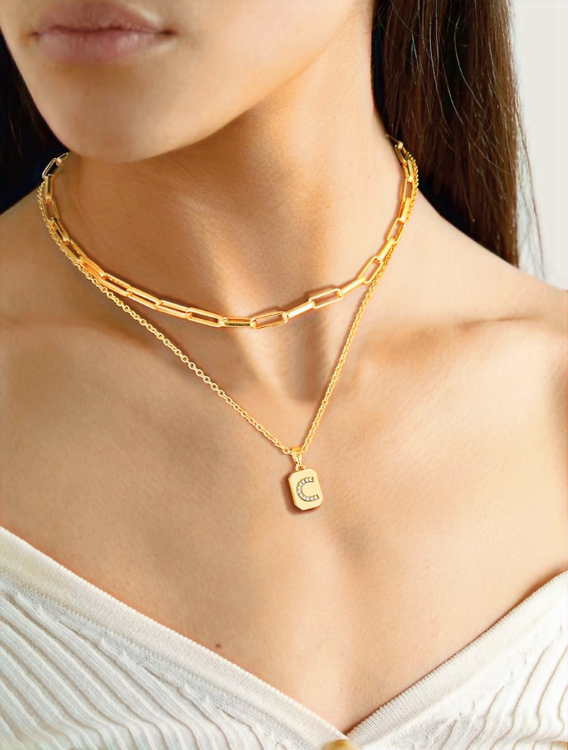 18K Gold Plated Stainless Steel Necklace