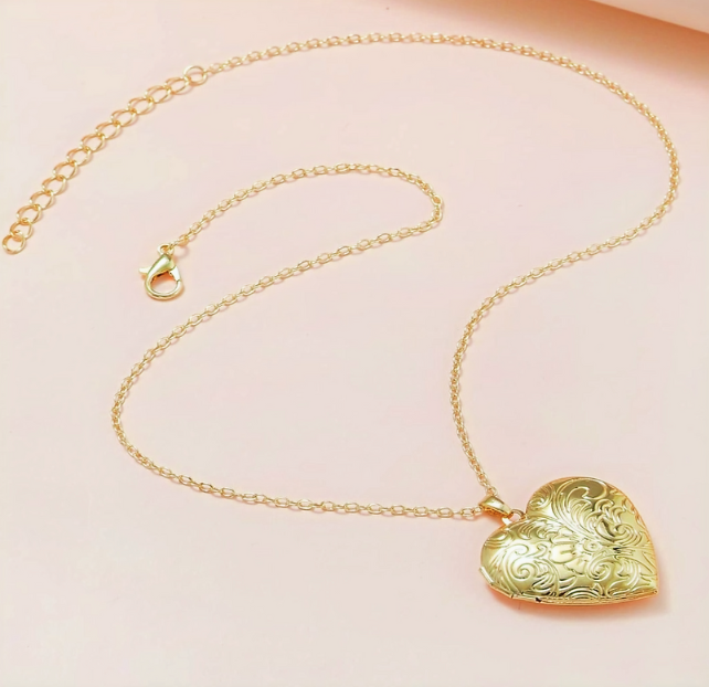 Stainless Steel Heart Pendant Necklace