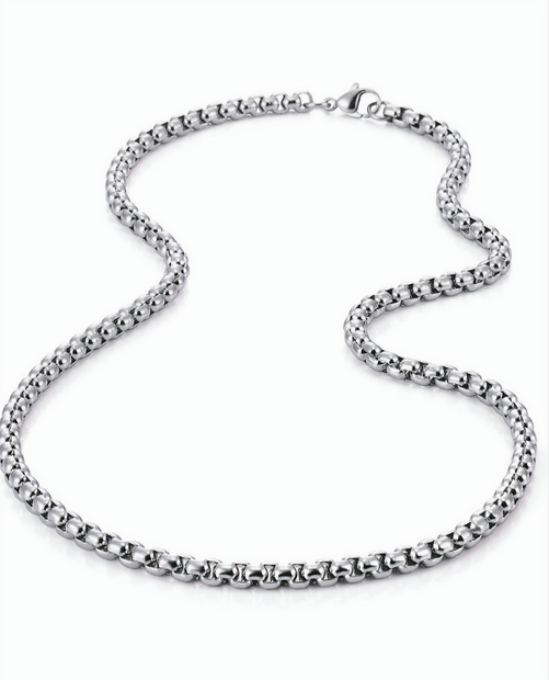 20" Stainless Steel Rollo Chain – 2 mm Round Link Necklace