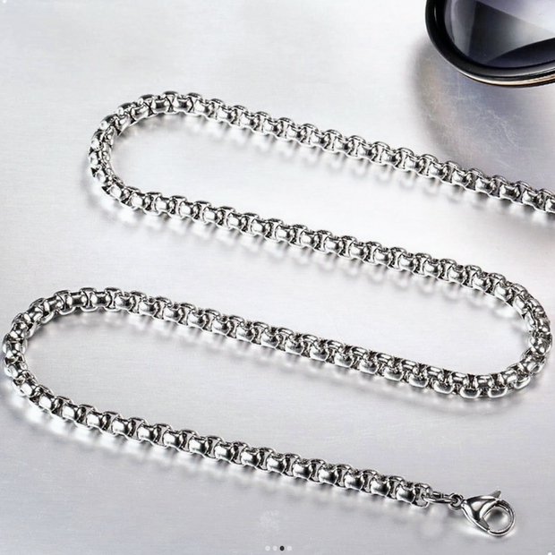 20" Stainless Steel Rollo Chain – 2 mm Round Link Necklace