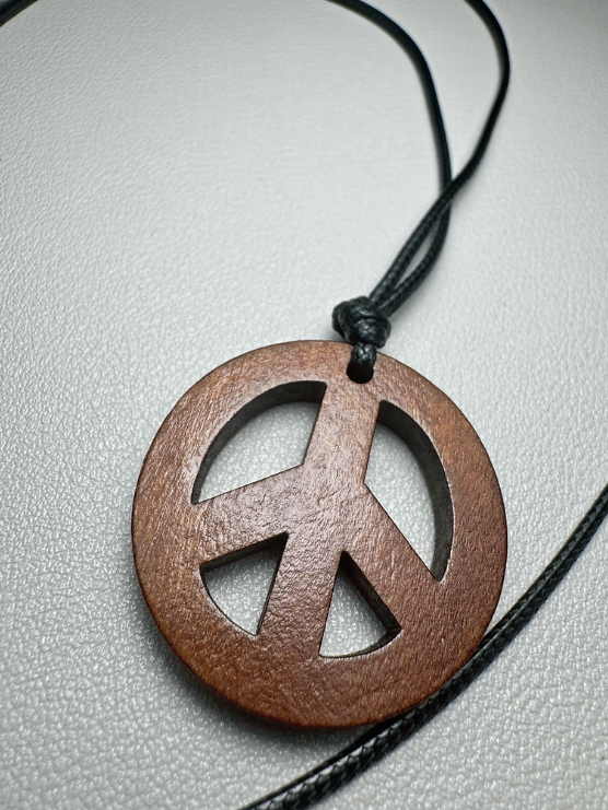 Love Peace Symbol Sign Pendant Necklace