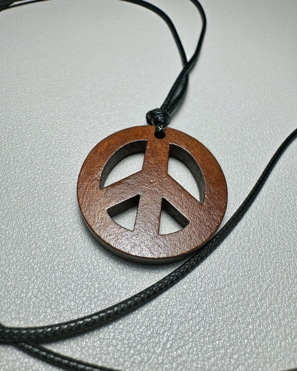 Love Peace Symbol Sign Pendant Necklace