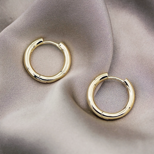 Stainless Steel Hoop Earrings 4 mm