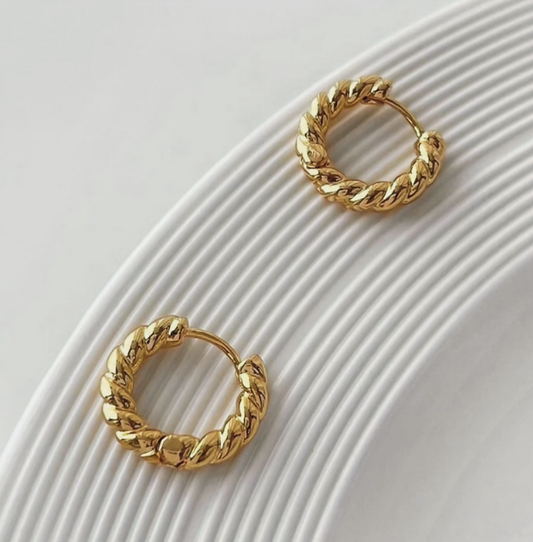 Stainless Steel Hoop Earrings 2 mm