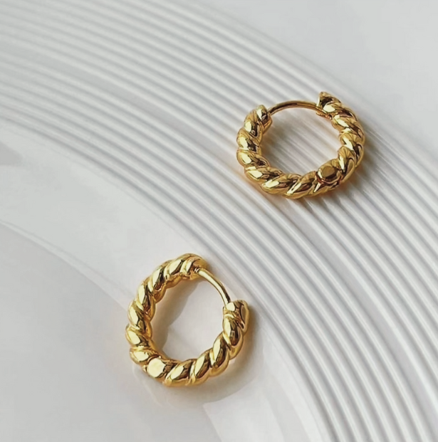 Stainless Steel Hoop Earrings 2 mm