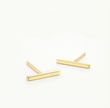 Minimalist Mini Bar Stud Earrings – Dainty Everyday Jewelry