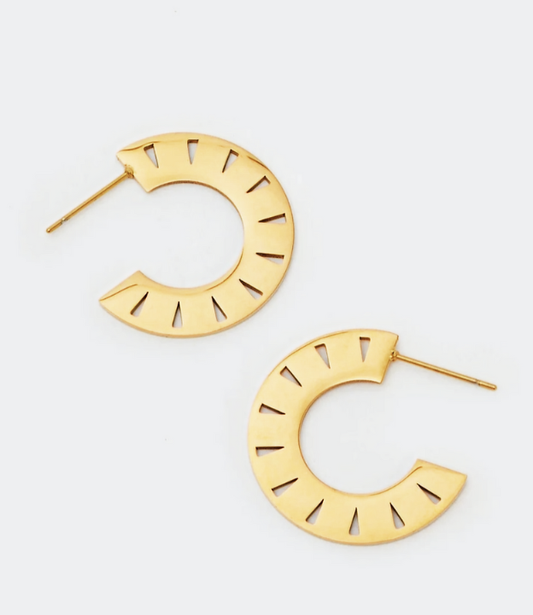 Flat Hoop Earings