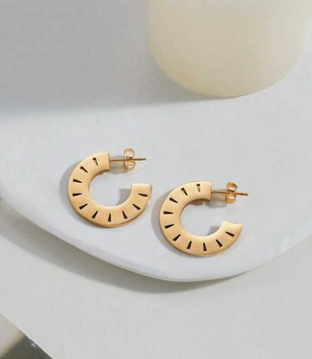 Flat Hoop Earings