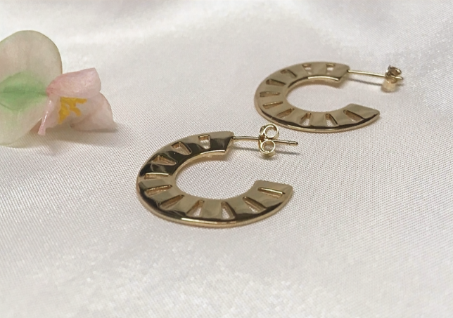 Flat Hoop Earings